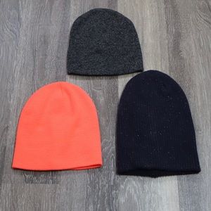 BEANIES ONESIZE ORANGE BLUE GREY